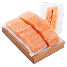 Verse zalmfilet met huid